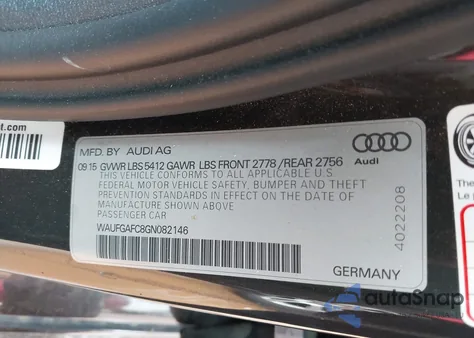 2016 Audi A6 Premium Plus из США, поврежденный, VIN WAUFGAFC8GN082146